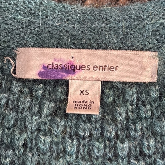 Classiques Entier Super Soft Teal Short Sleeve Sweater - Picture 4 of 9